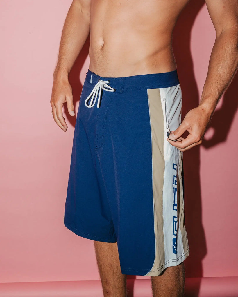 Rusty Mens Boardshorts Power-Wing Fixed Waist