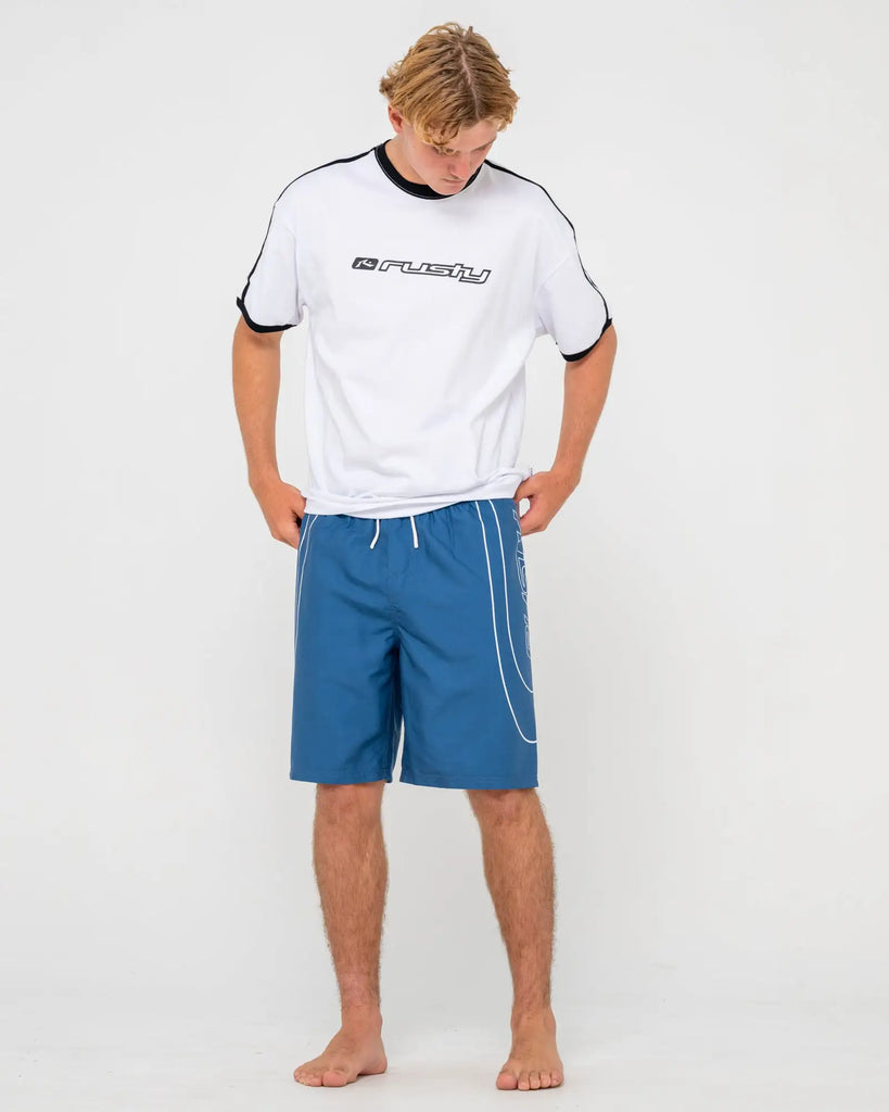 Rusty Mens Boardshorts Charger Elastic Waist