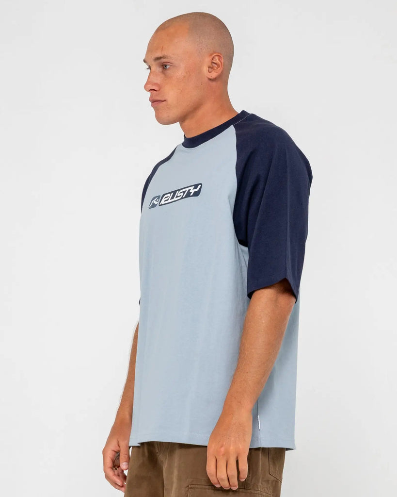 Rusty Mens Shirt Bubble Raglan