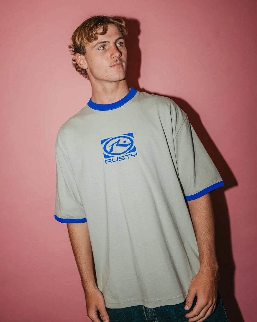 Rusty Mens Shirt Hyper Ringer