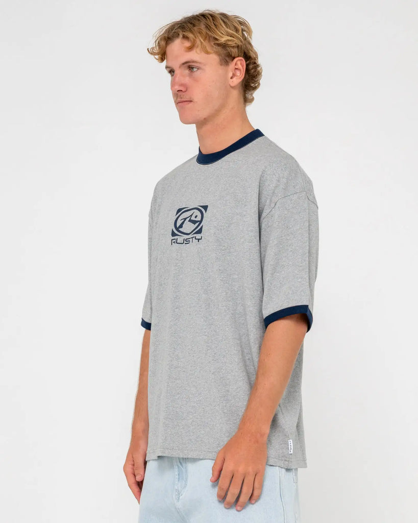 Rusty Mens Shirt Hyper Ringer