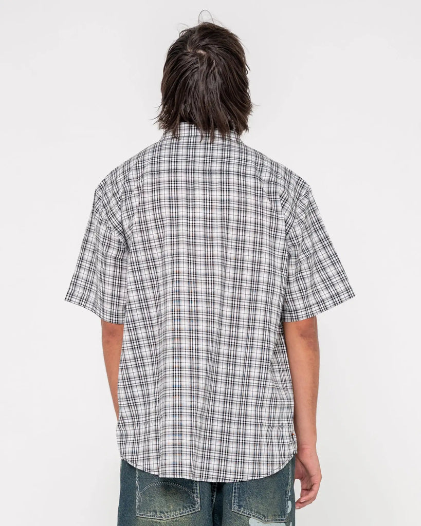 Rusty Mens Woven Worldwide Curved Hem