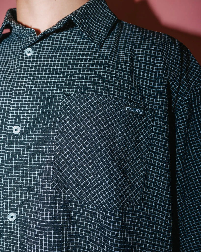 Rusty Mens Woven Acemo Check