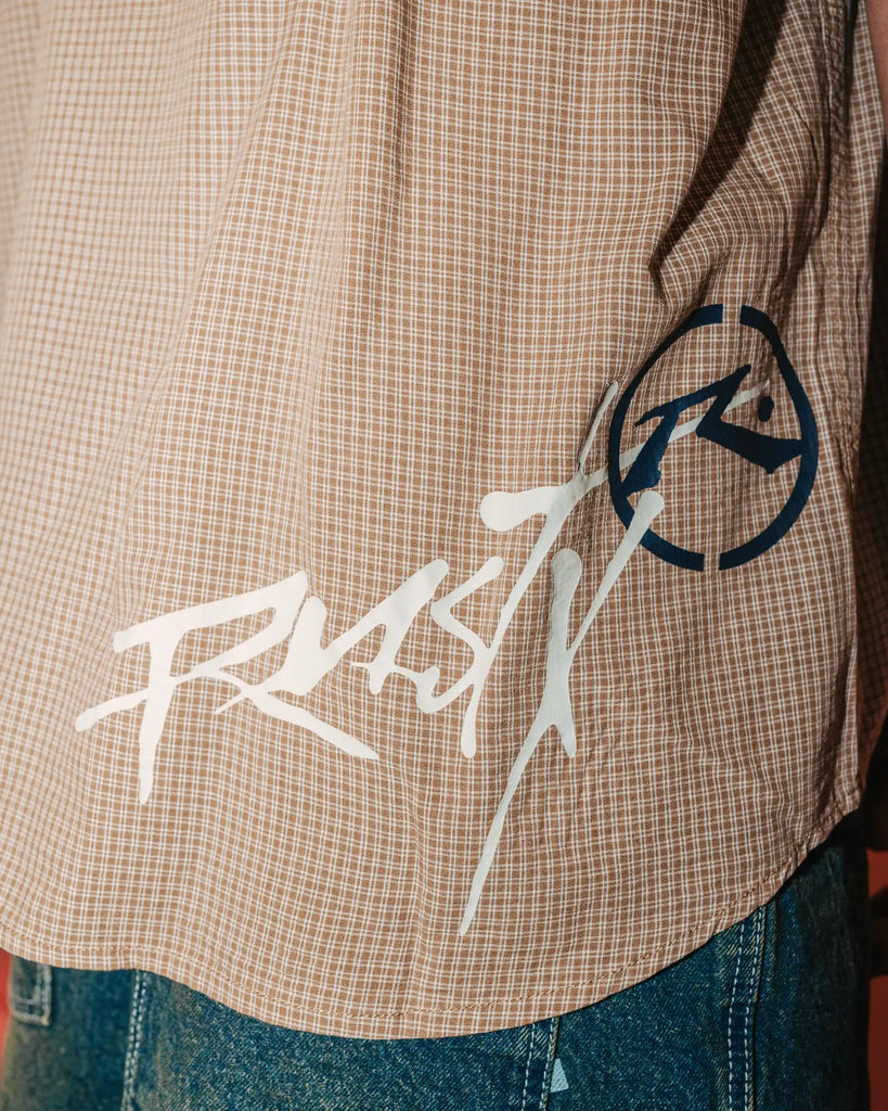 Rusty Mens Woven Hoodus Check