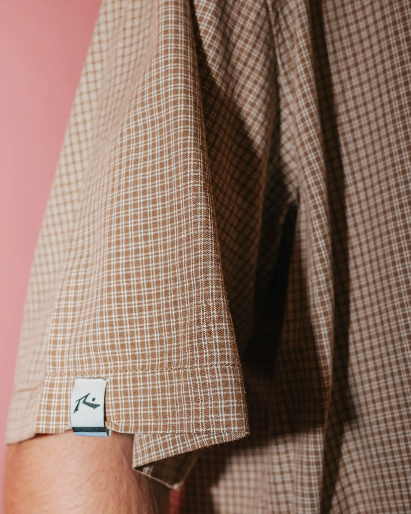 Rusty Mens Woven Hoodus Check