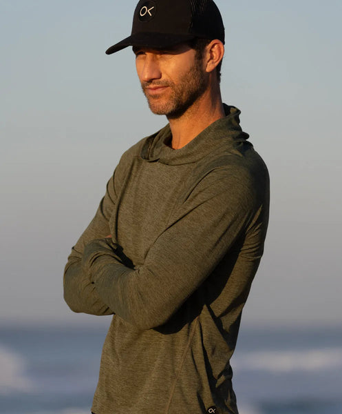 Outerknown Mens Shirt Hooded Sun Shirt