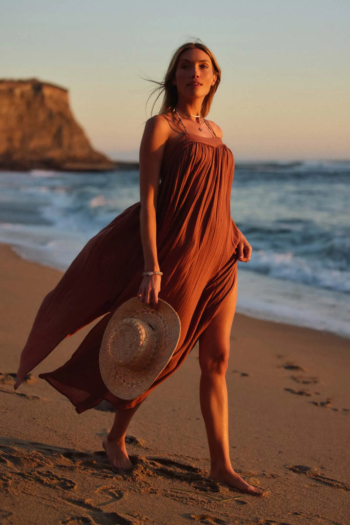 Oneill Womens Dress Saltwater Solids Sai Maxi Cover-Up