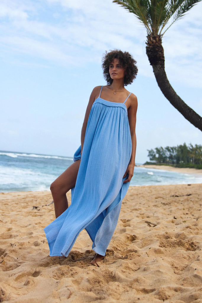 Oneill Womens Dress Saltwater Solids Sai Maxi Cover-Up