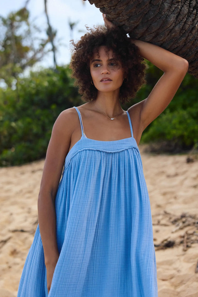 Oneill Womens Dress Saltwater Solids Sai Maxi Cover-Up