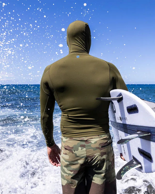 Outerknown Mens Rashguard Apex Evolution Hooded
