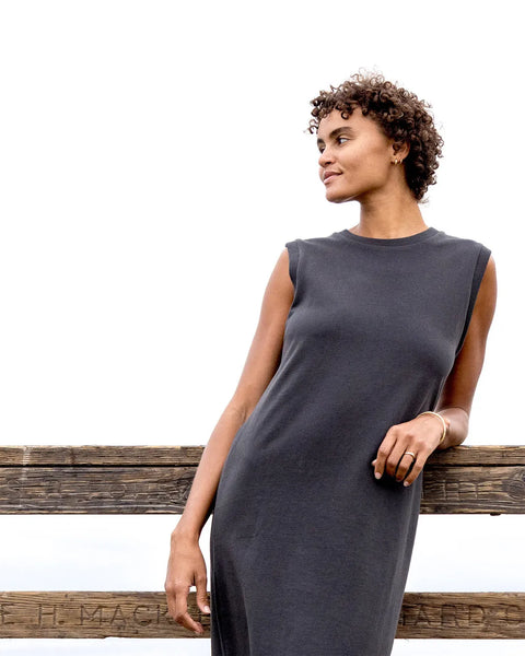 Outerknown Womens Dress The Big Heavy Muscle Tee Dress