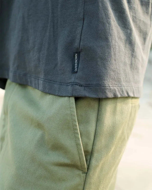 Outerknown Mens Shirt OK Stencil Long Sleeve