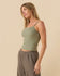 Outerknown Womens Tank Top Sojourn Ribbed Crop