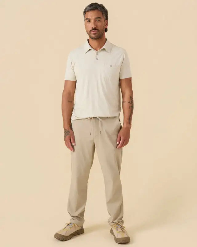 Outerknown Mens Knit Sun Polo