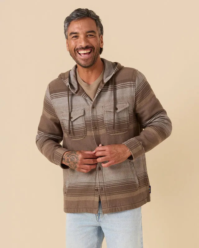 Outerknown Mens Jacket The Hooded Blanket Shirt