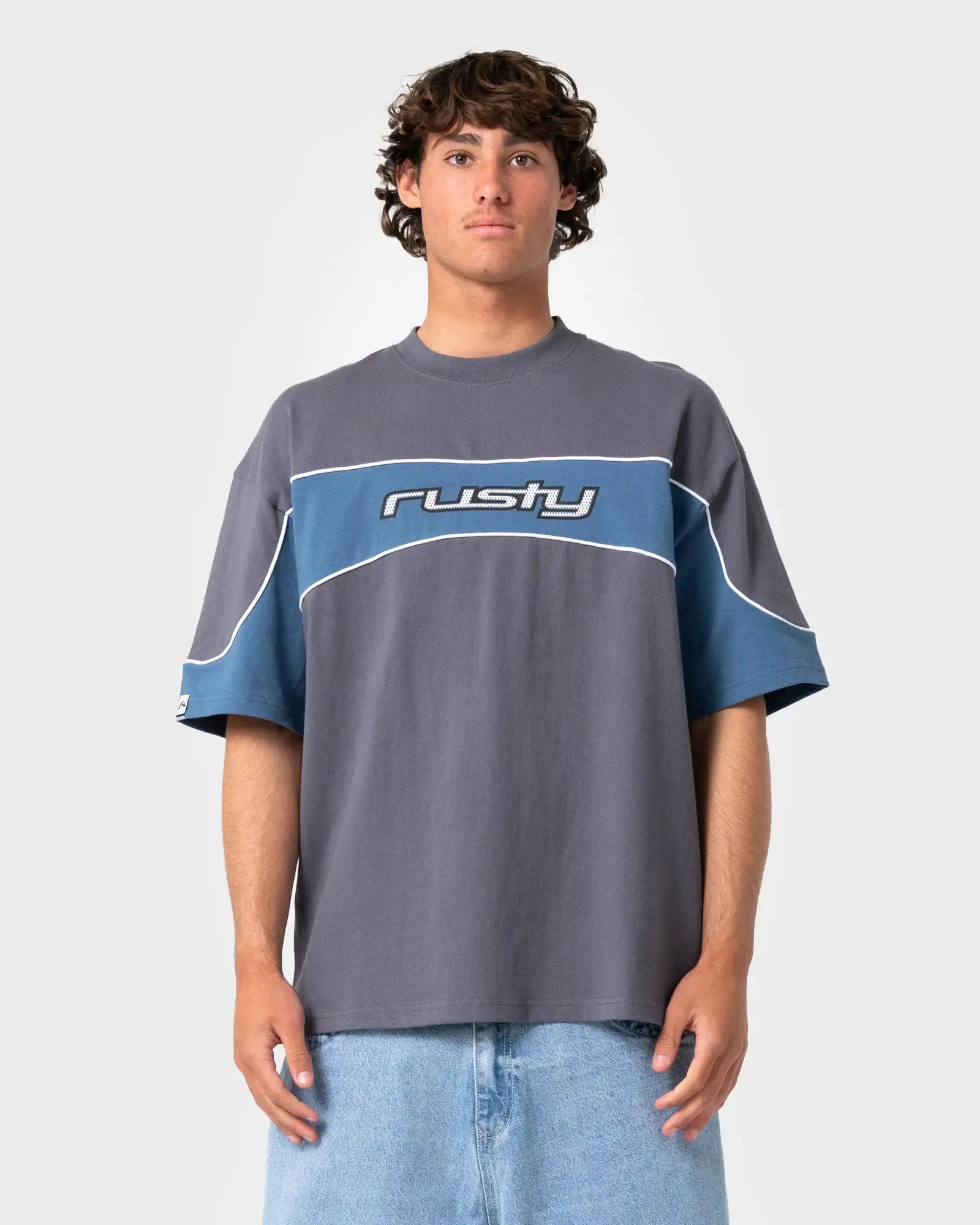 Rusty Mens Shirts Kinetic Short Sleeve Heavy Tee