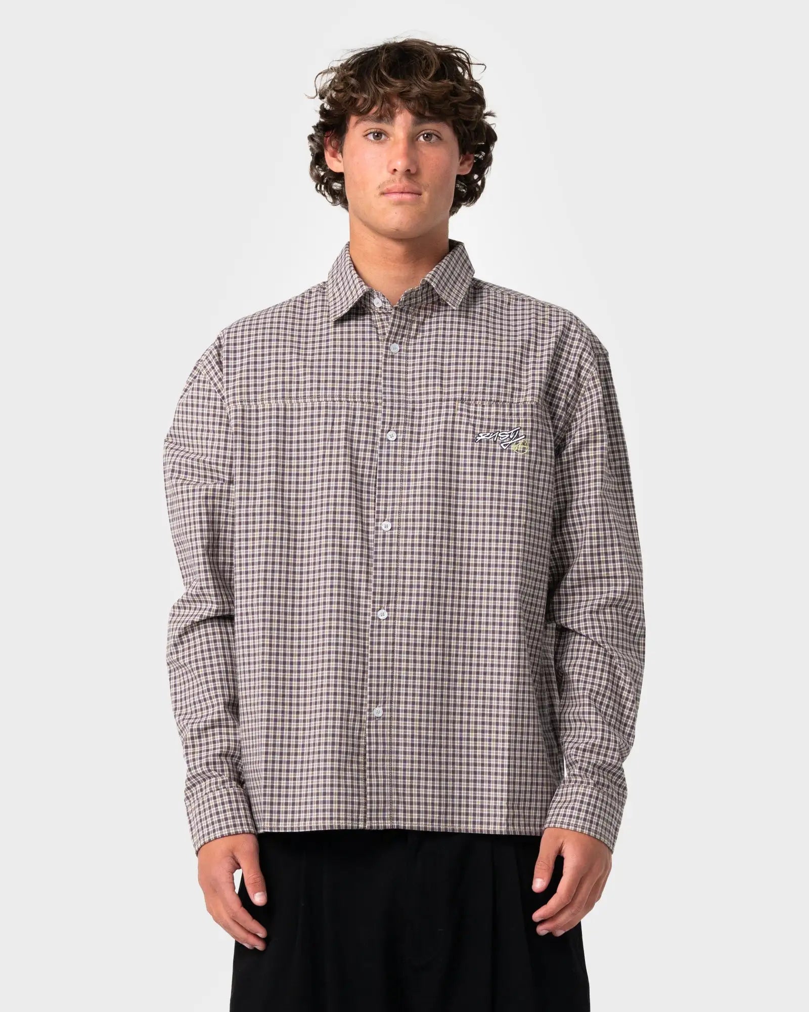 Rusty Mens Shirts Roadblock Long Sleeve