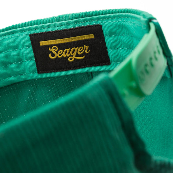 Seager Hat Big Green Corduroy Snapback