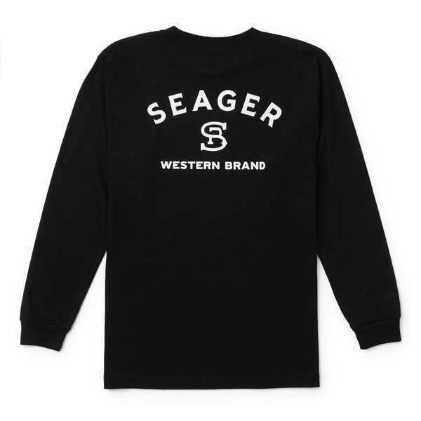 Seager Mens Shirt Branded Long Sleeve