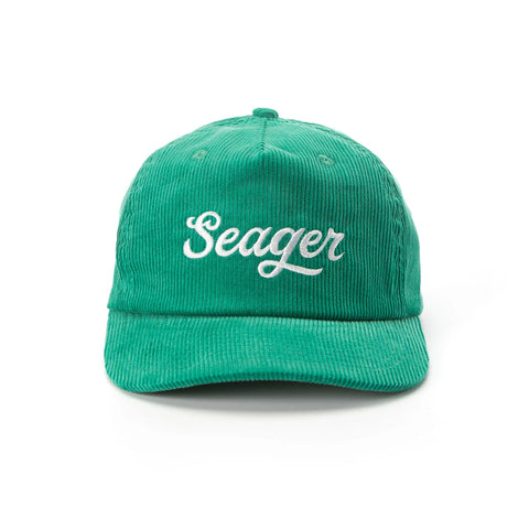 Seager Hat Big Green Corduroy Snapback