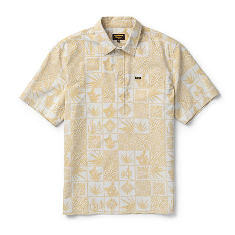 Seager Mens Woven Schooner 3/4 Button Up