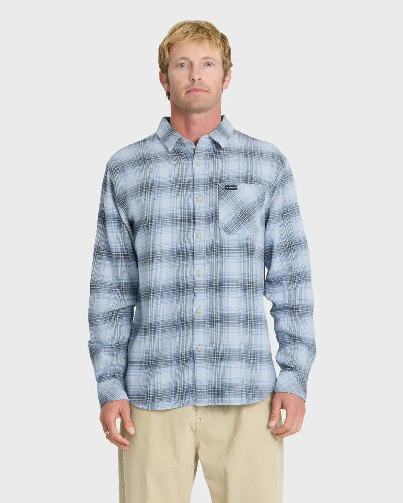 Quiksilver Mens Shirt Breakwater Check Long Sleeve Flannel