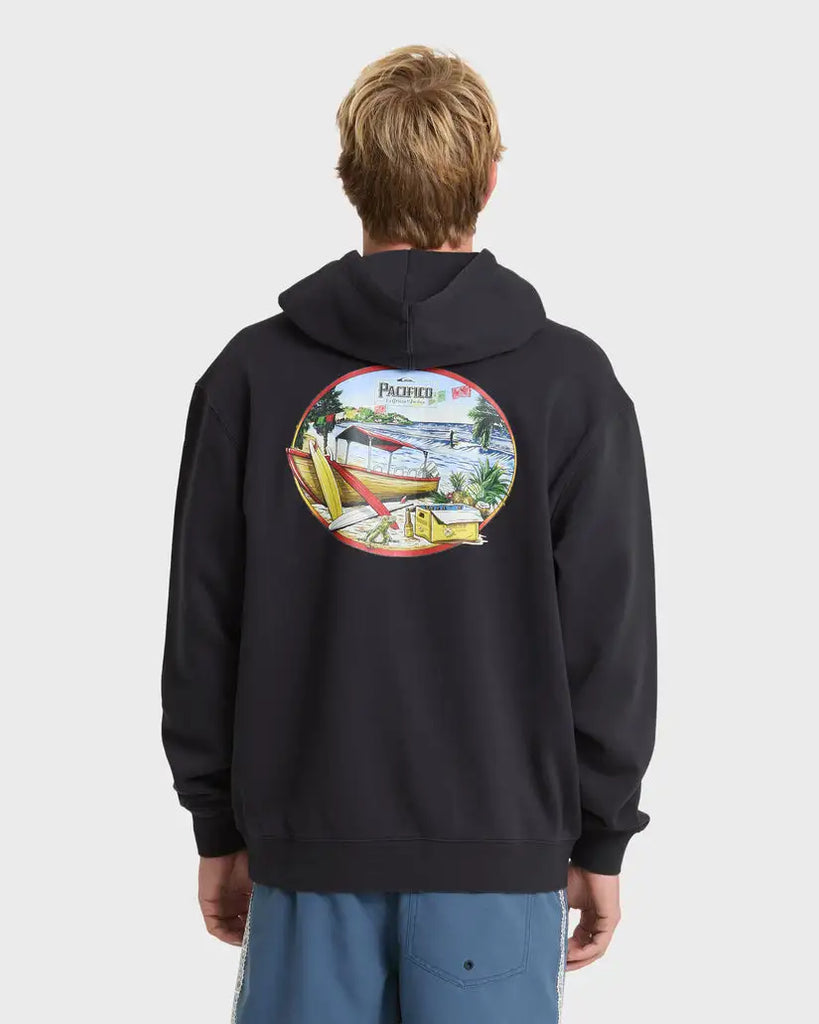 Quiksilver Mens Sweatshirt Pacifico Sayulita Cruising Pullover Hoodie