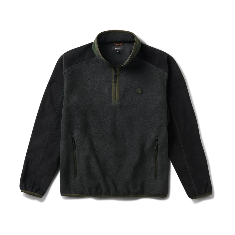 Roark Revival Mens Sweatshirt Campover Fleece Mock Hoodie