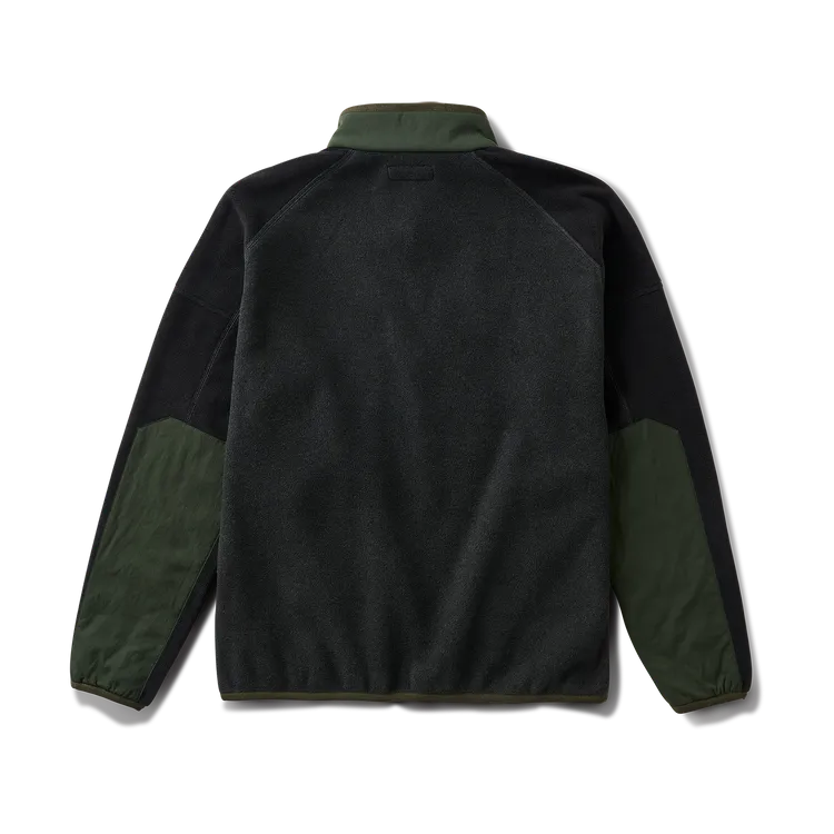 Roark Revival Mens Sweatshirt Campover Fleece Mock Hoodie