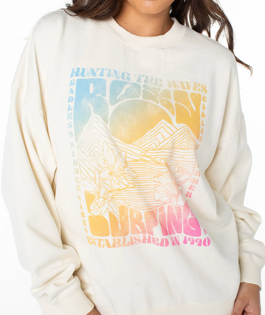 Roxy Womens Sweatshirt Lineup Oversized Crew