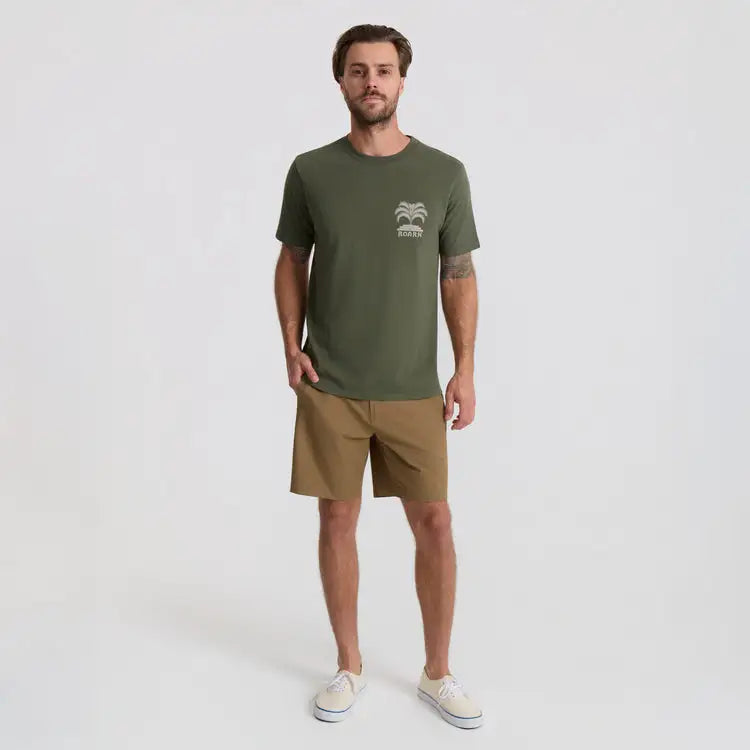 Roark Revival Mens Shirt Moto Palm