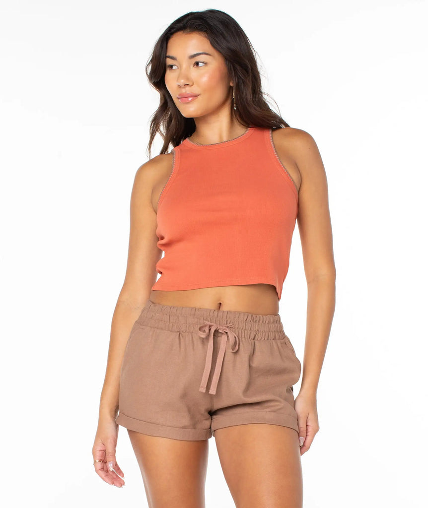 Roxy Womens Tank Top Meant To Be 2 Top