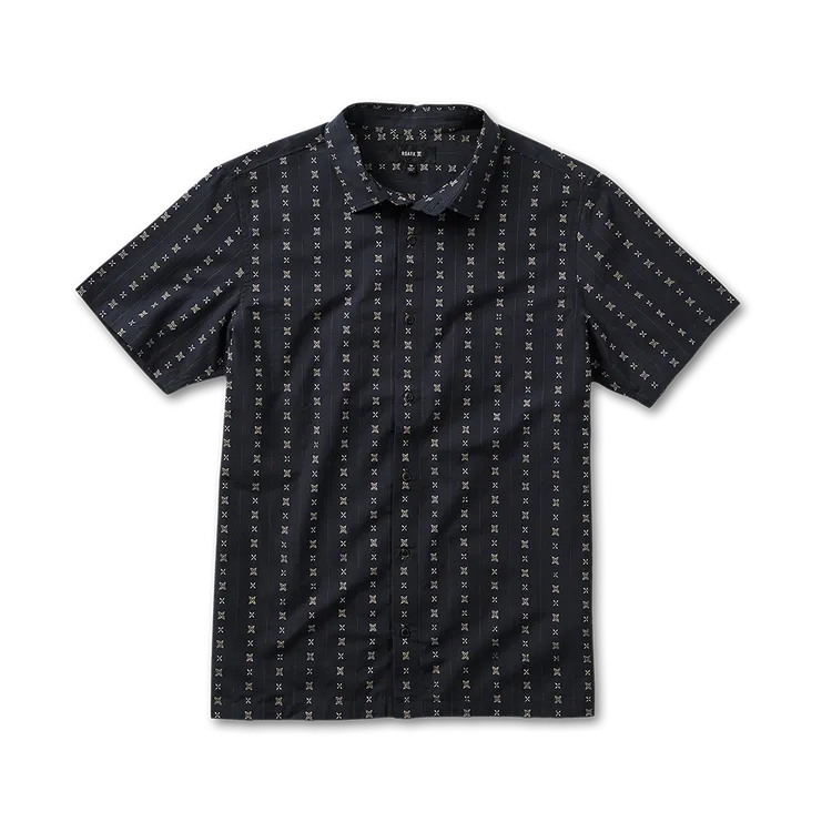 Roark Revival Mens Woven Gonzo Short Sleeve Button Up Shirt