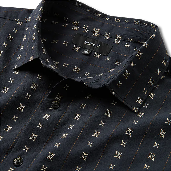 Roark Revival Mens Woven Gonzo Short Sleeve Button Up Shirt