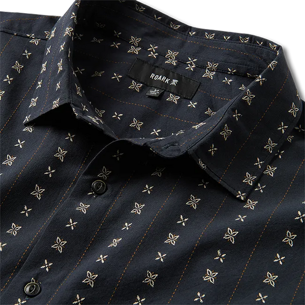 Roark Revival Mens Woven Gonzo Short Sleeve Button Up Shirt