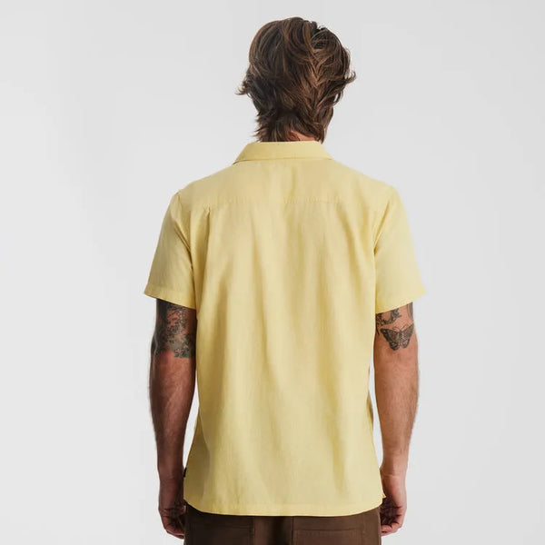 Roark Revival Mens Woven Gonzo Camp Collar