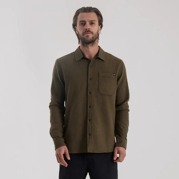 Roark Revival Mens Shirt Crossroads Organic Cotton Flannel