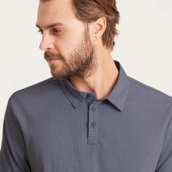 Roark Revival Mens Knit Bless Up Breathable Stretch Polo