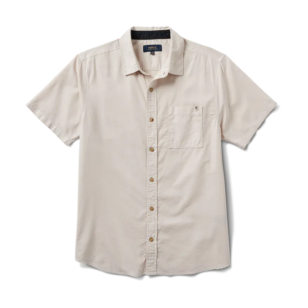 Roark Revival Mens Woven Made To Fade Short Sleeve Button Up Shirt