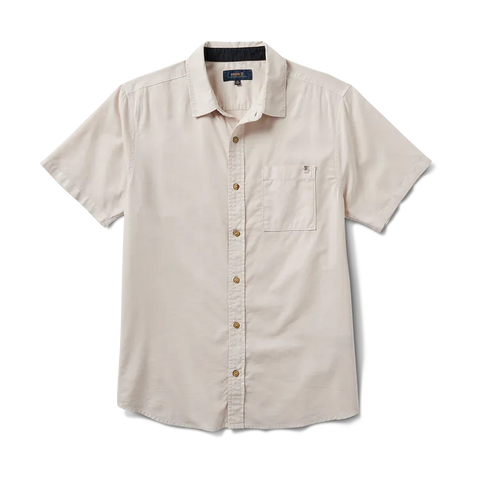 Roark Revival Mens Woven Made To Fade Short Sleeve Button Up Shirt