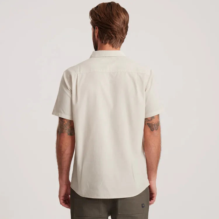 Roark Revival Mens Woven Made To Fade Short Sleeve Button Up Shirt