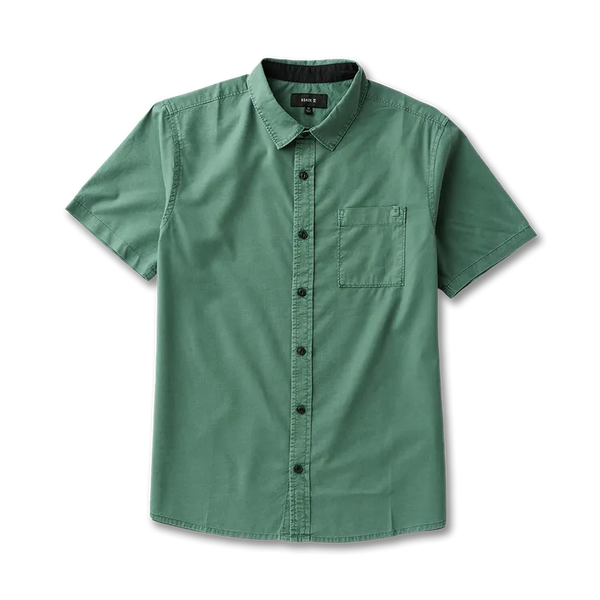 Roark Revival Mens Woven Made To Fade Short Sleeve Button Up Shirt