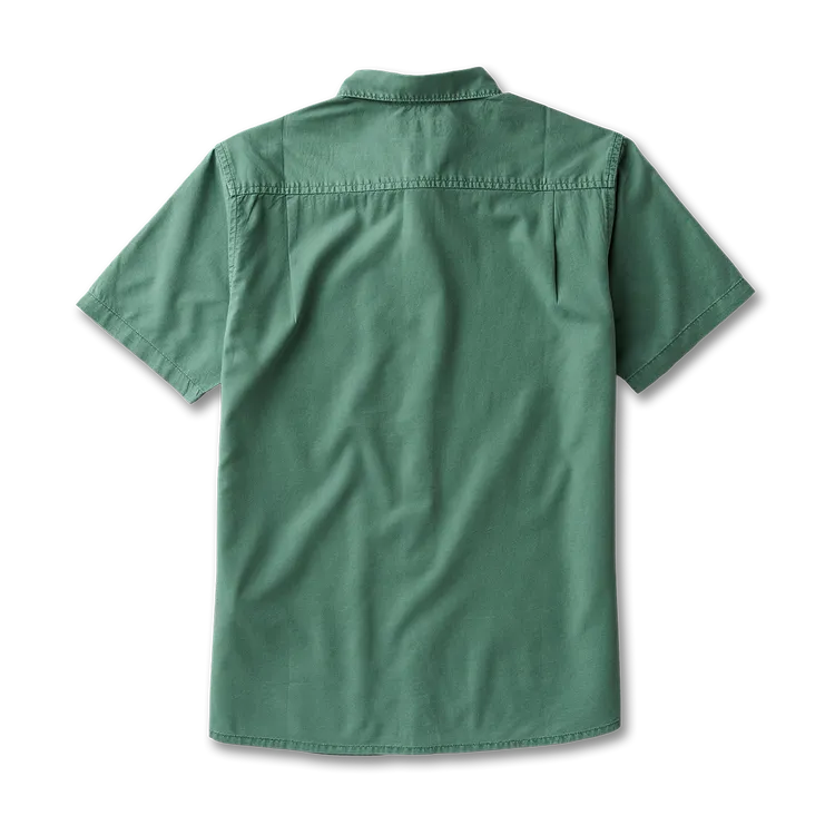 Roark Revival Mens Woven Made To Fade Short Sleeve Button Up Shirt