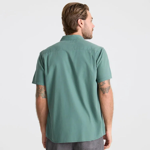 Roark Revival Mens Woven Made To Fade Short Sleeve Button Up Shirt