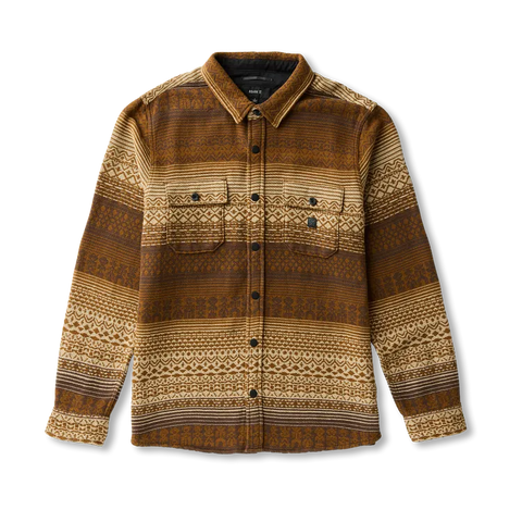 Roark Revival Mens Shirt Nordsman Jacquard Long Sleeve Flannel