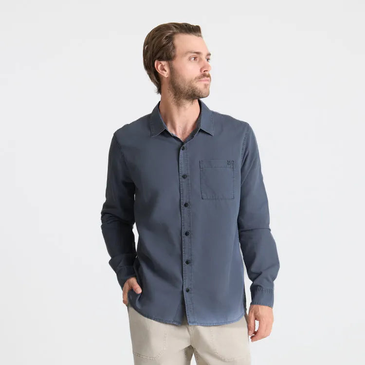 Roark Revival Mens Shirt Made To Fade Long Sleeve Button Up Shirt
