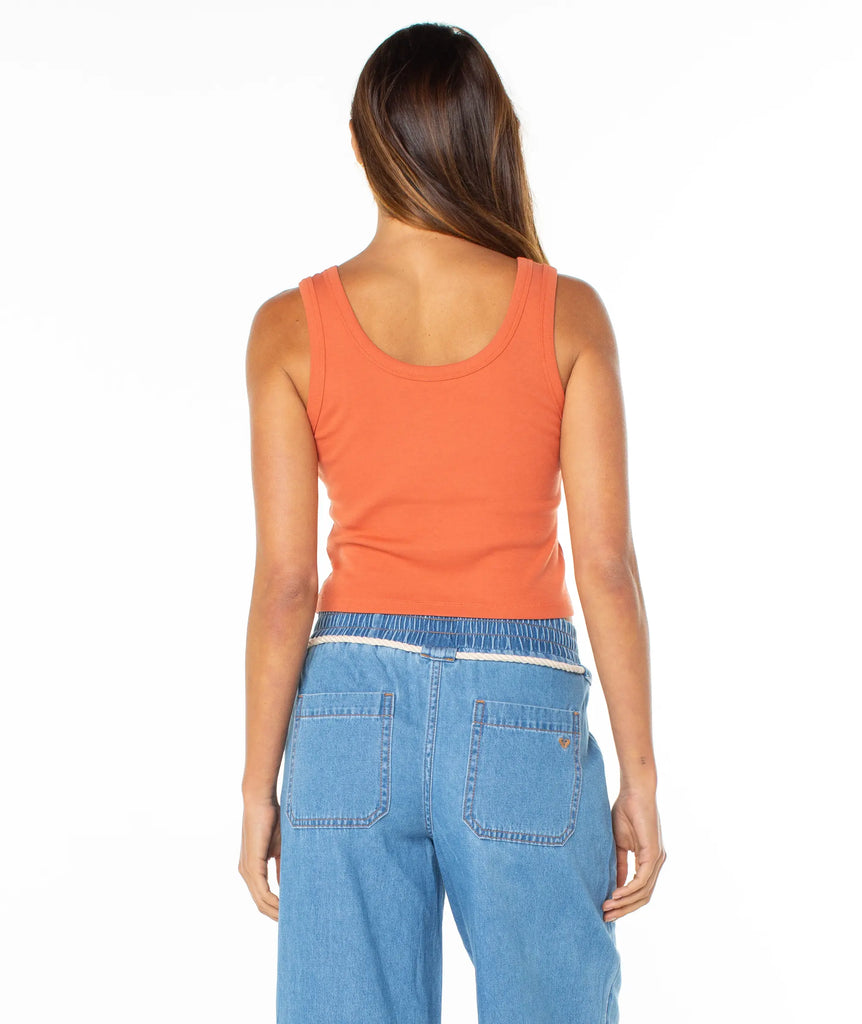 Roxy Womens Tank Top Hibiscus Swirl Top