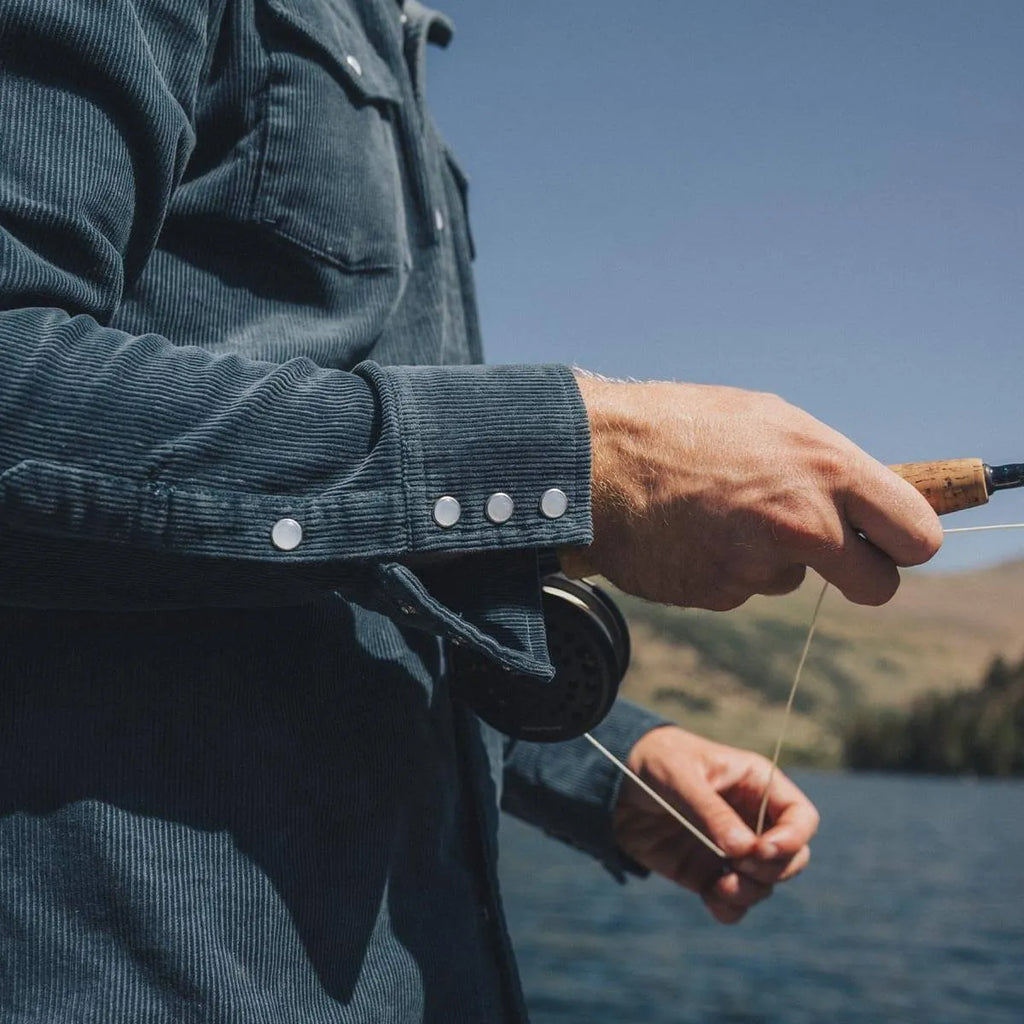 Seager Mens Shirt Reagan Pearl Snap Corduroy