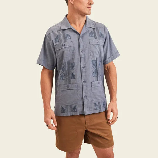 Howler Brothers Mens Woven Guayabera