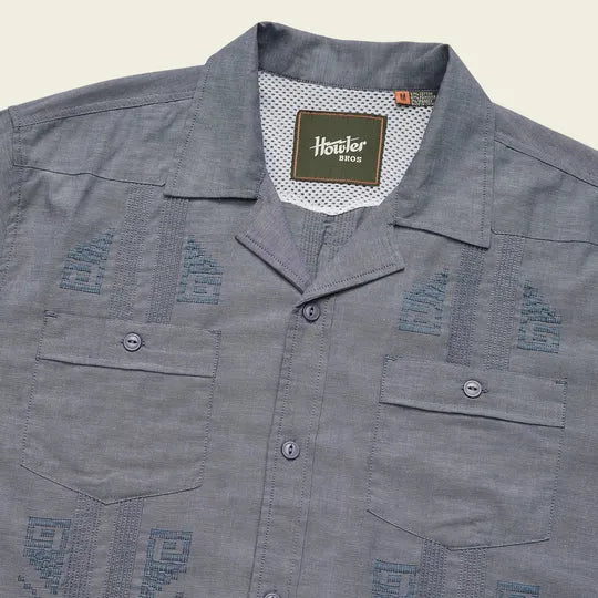 Howler Brothers Mens Woven Guayabera
